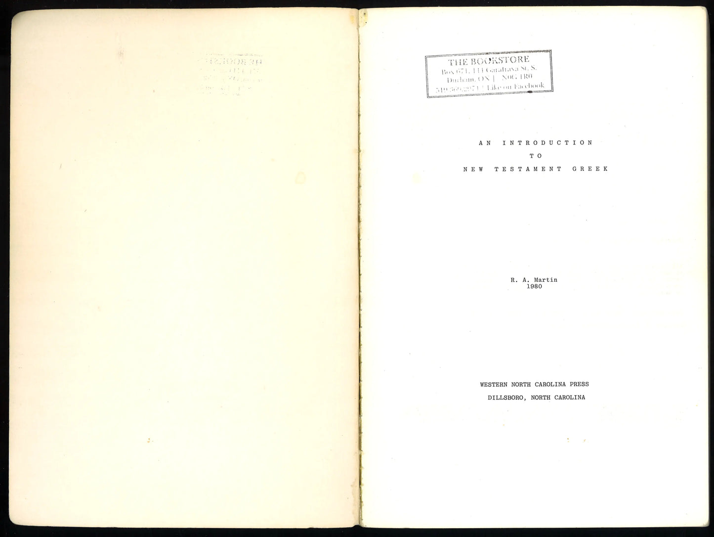 An Introduction to New Testament Greek: New Testament Greek Grammar