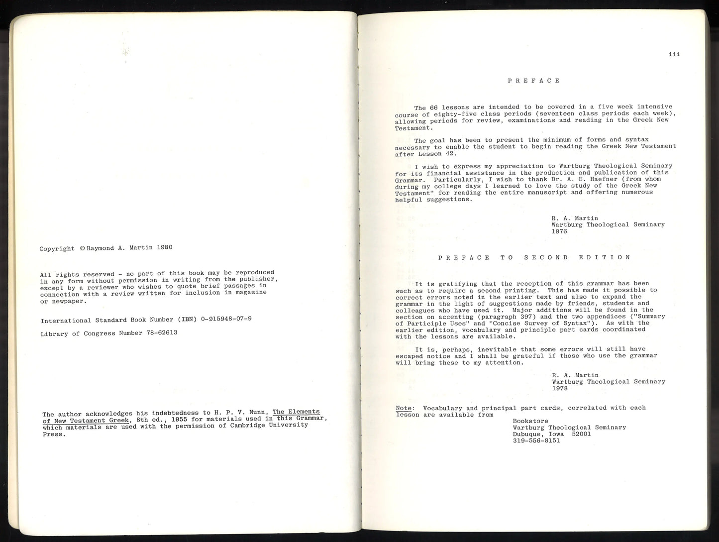 An Introduction to New Testament Greek: New Testament Greek Grammar