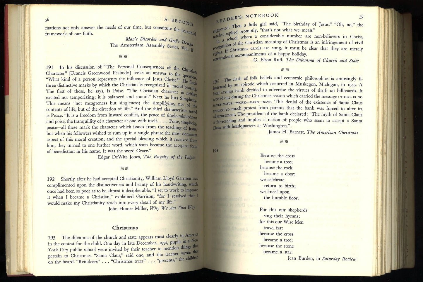 A Second Reader's Notebook (1959) First Edition