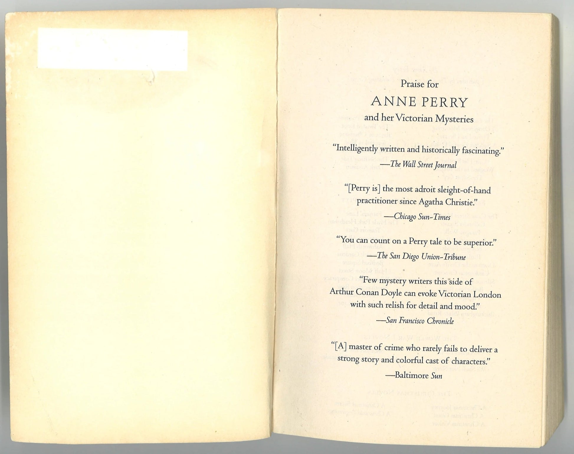 At Some Disputed Barricade Anne Perry