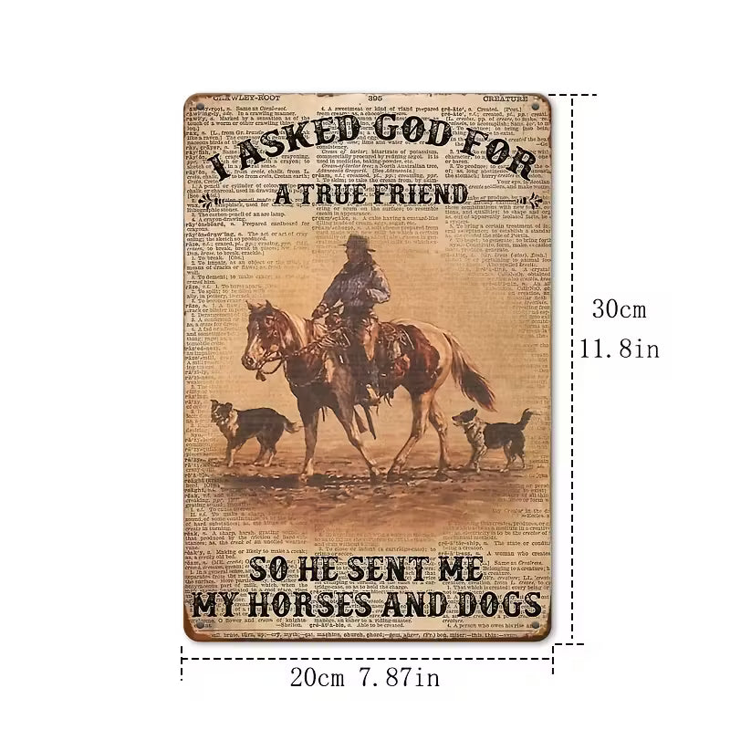 A True Friend Tin Sign