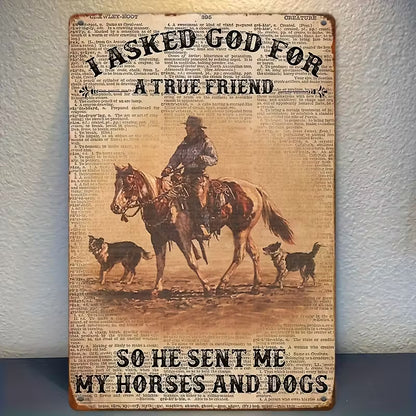 A True Friend Tin Sign