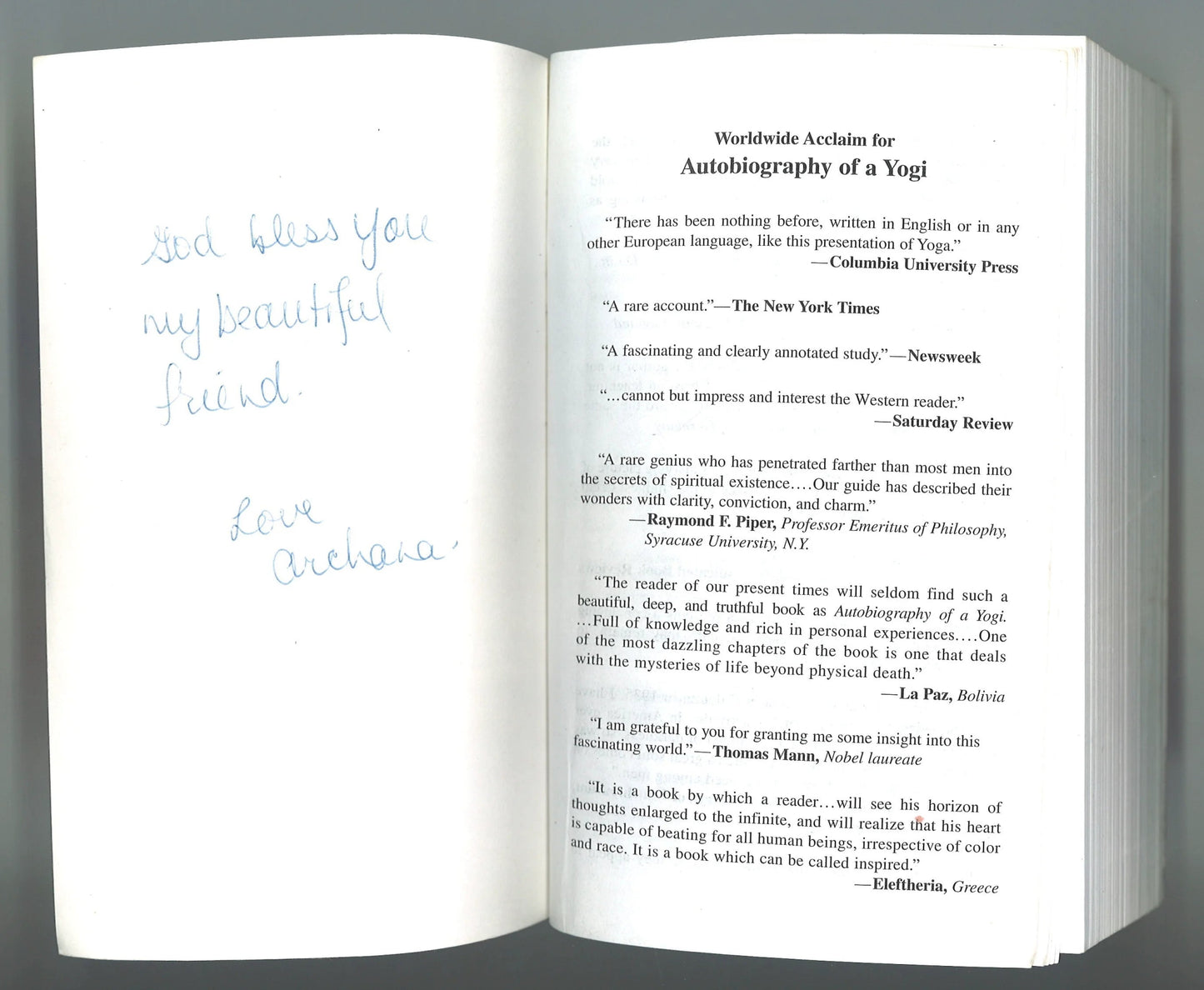 Autobiography of a Yogi (Self - Realization Fellowship) - The Bookstore