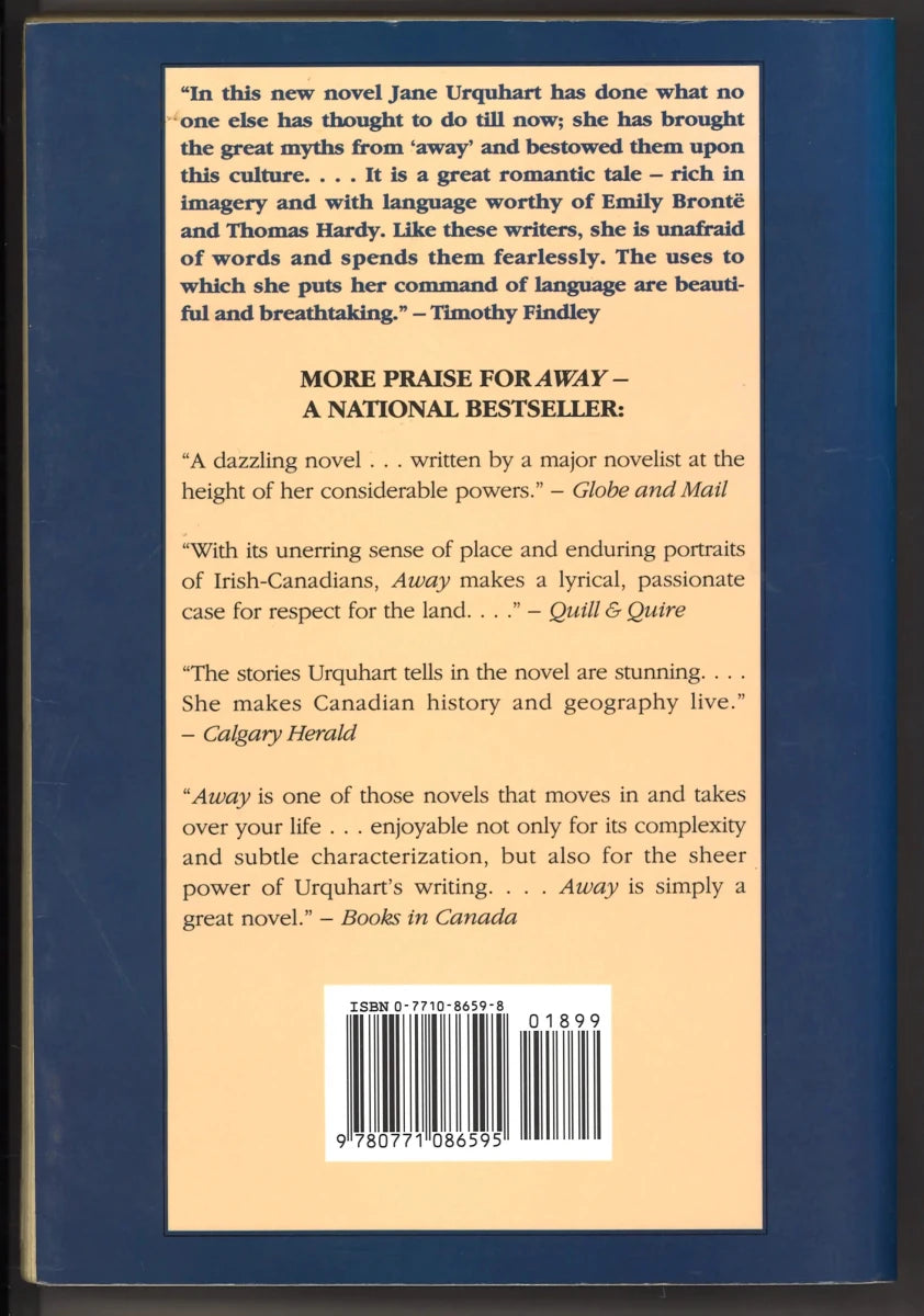 Away by Jane Urquhart - The Bookstore