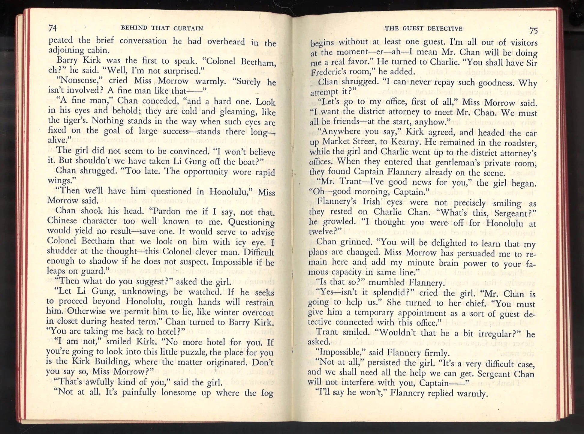 Behind That Curtain (A Charlie Chan Mystery) Pocket Book 191 - 1943 - The Bookstore