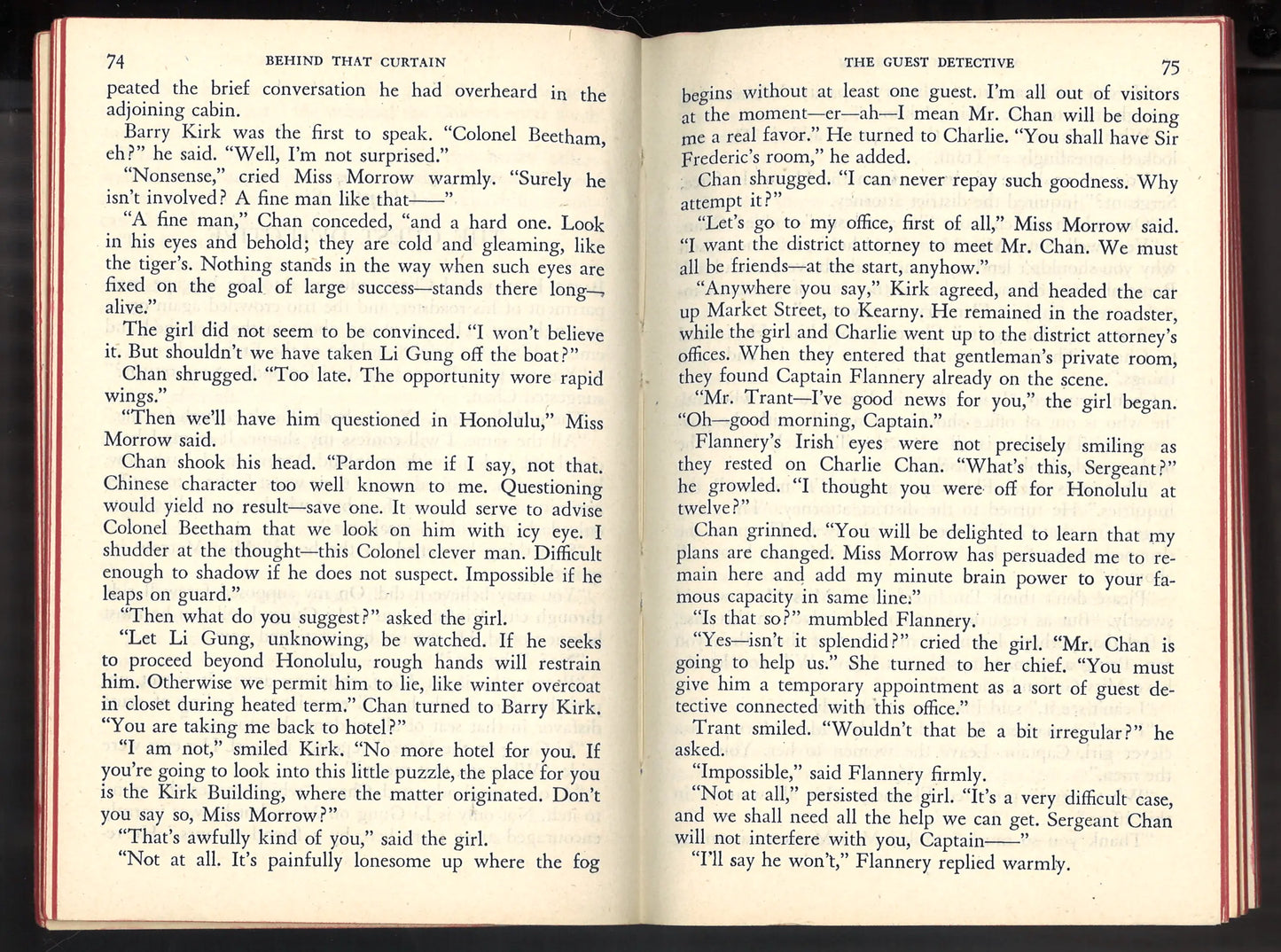 Behind That Curtain (A Charlie Chan Mystery) Pocket Book #191 - 1943