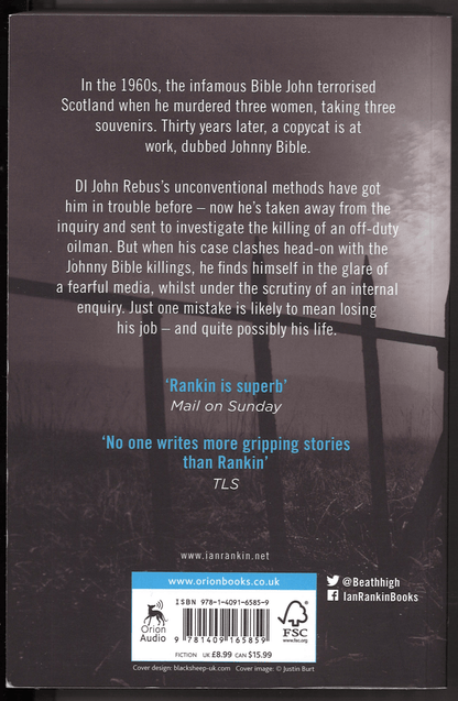 Black And Blue (A Rebus Novel, Book 8) - The Bookstore