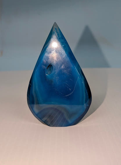 Blue Agate Water Drop - The Bookstore