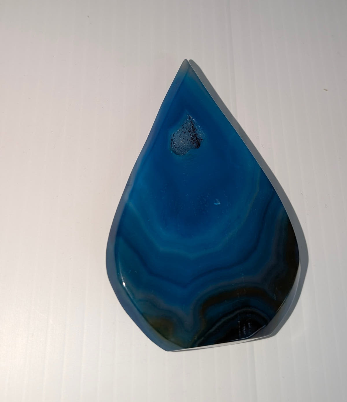 Blue Agate Water Drop - The Bookstore