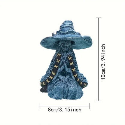 Blue Witch Figurine - The Bookstore