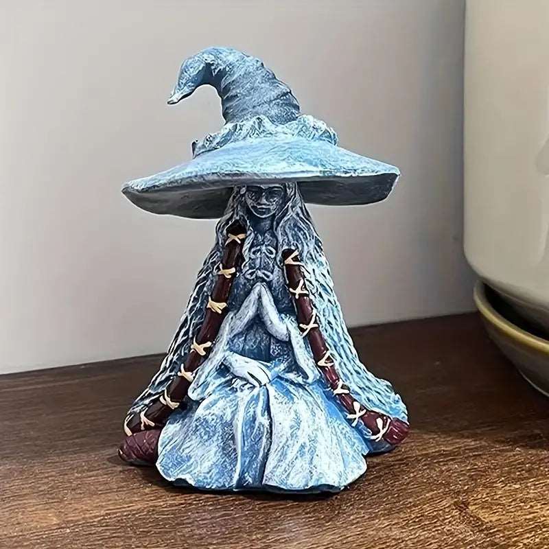 Blue Witch Figurine - The Bookstore