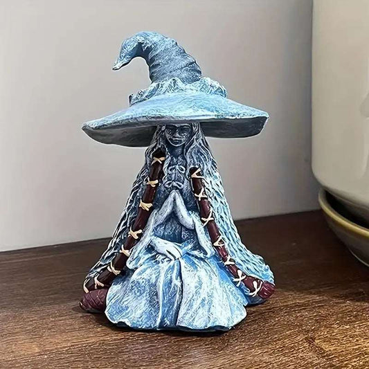 Blue Witch Figurine