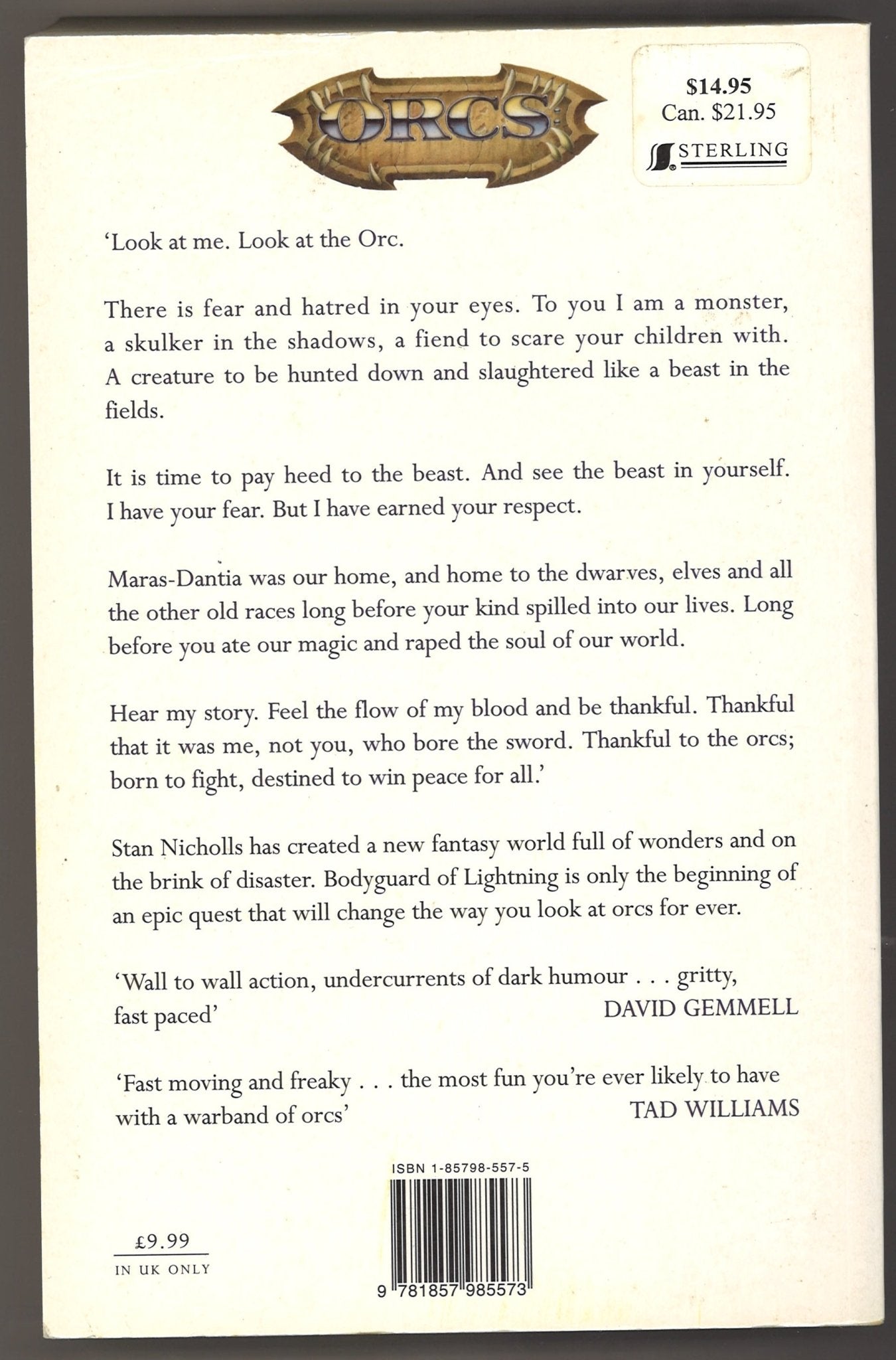 Bodyguard Of Lightning (Orcs: First Blood, Book 1) - The Bookstore