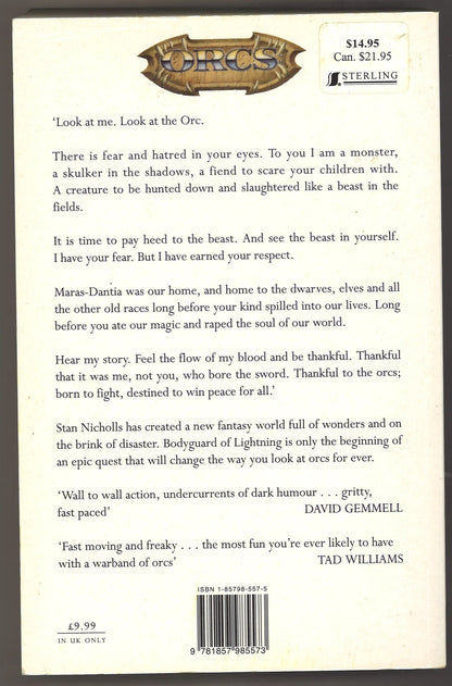 Bodyguard Of Lightning (Orcs: First Blood, Book 1) - The Bookstore