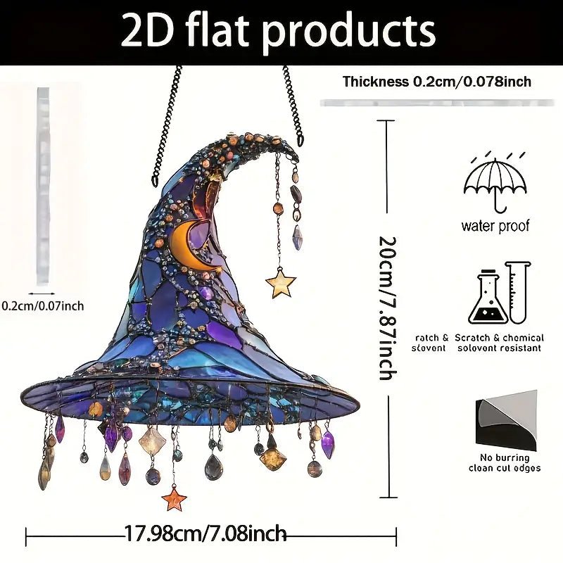 Bohemian Style Witch Hat Suncatcher General Cargo Shop