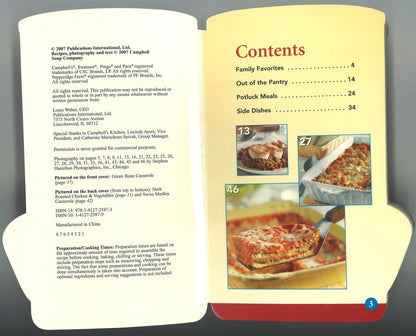 Campbell's Casseroles (Shaped Board Book) Publications International