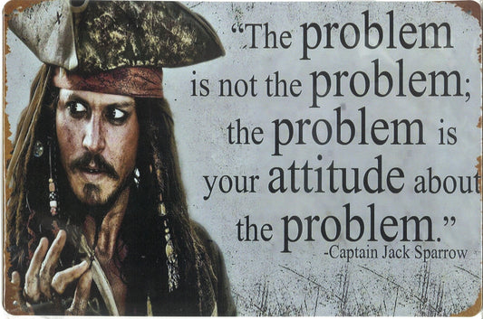 Captain Jack Sparrow Quote - Tin (Aluminum) Sign - The Bookstore