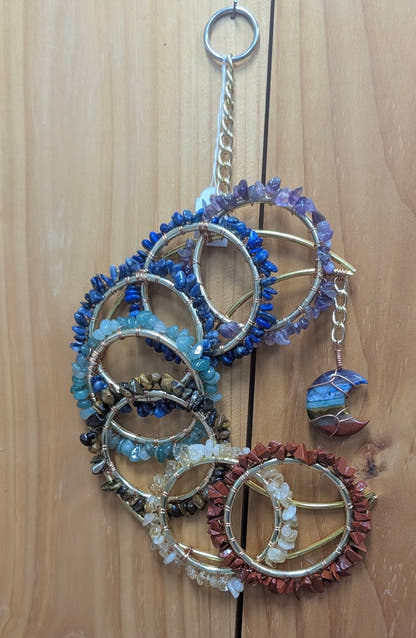 Chakra Moon Suncatcher - The Bookstore