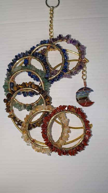 Chakra Moon Suncatcher - The Bookstore
