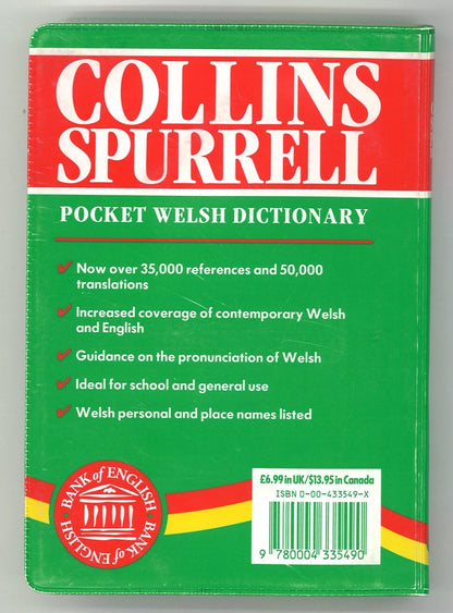 Collins Spurrell Pocket Welsh Dictionary (Revised and Updated) - The Bookstore