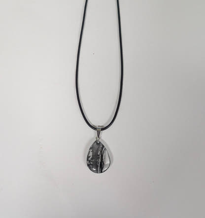 Colourful Glass Water Drop Necklace - The Bookstore