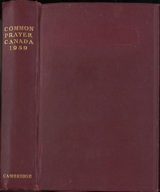 Common Prayer Canada 1959 - The Bookstore