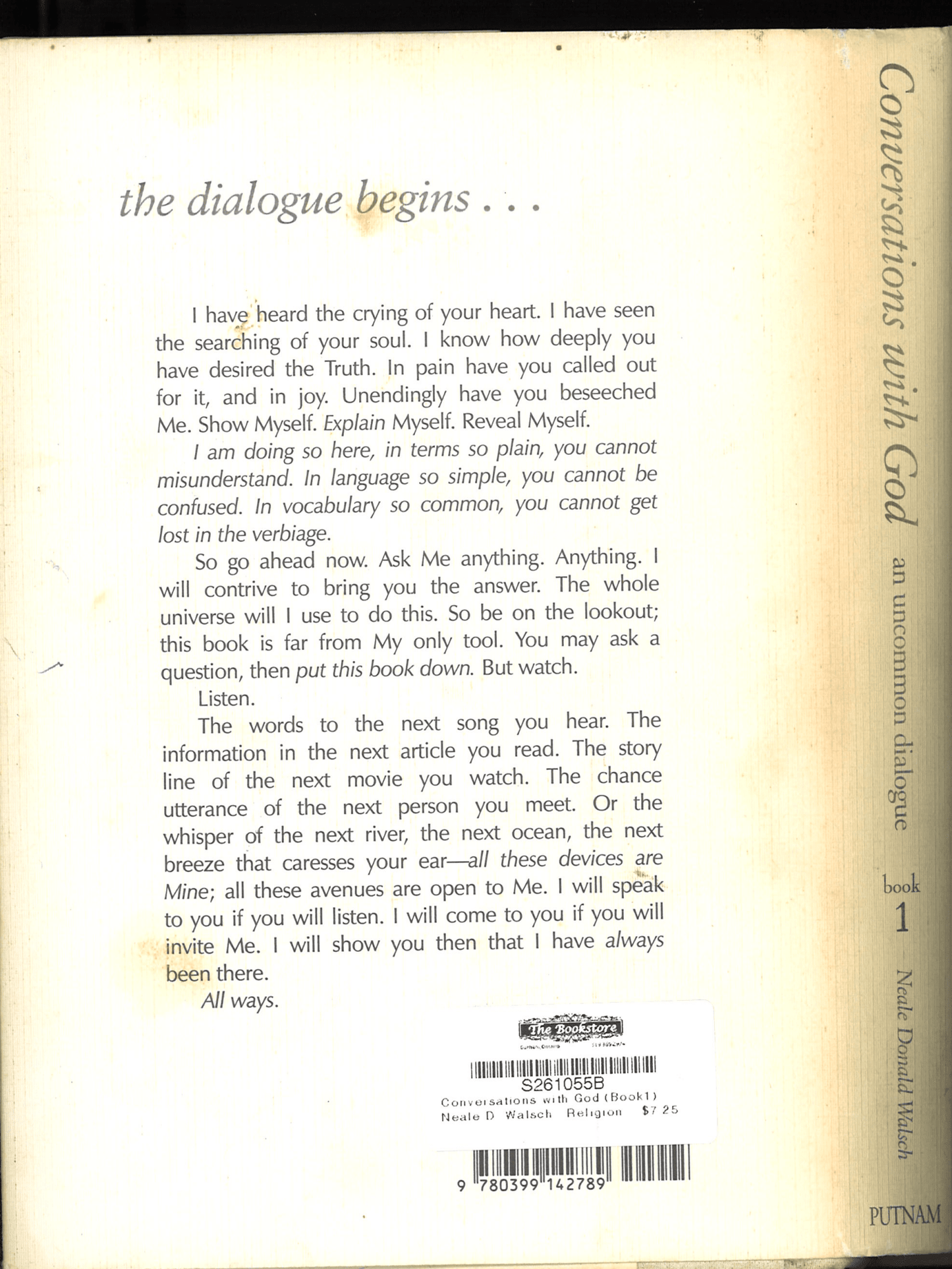 Conversations with God (Book 1),Neale Donald Walsch - The Bookstore
