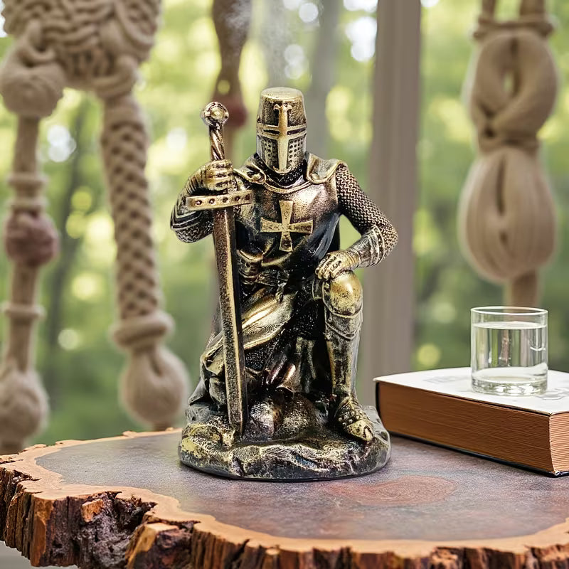 Crusader Knight Resin Figurine – Medieval Warrior