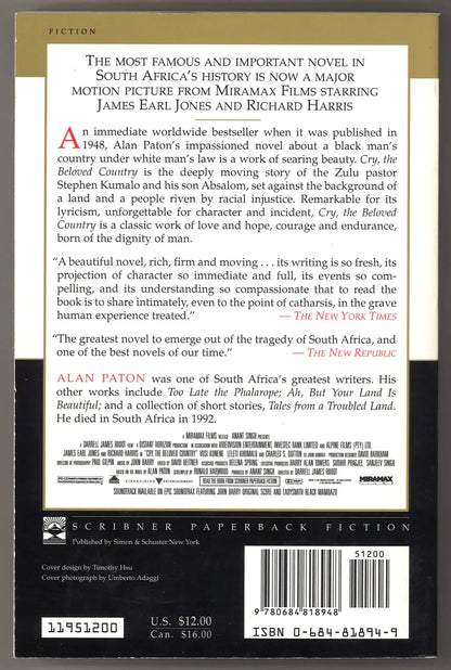 Cry, the Beloved Country - The Bookstore