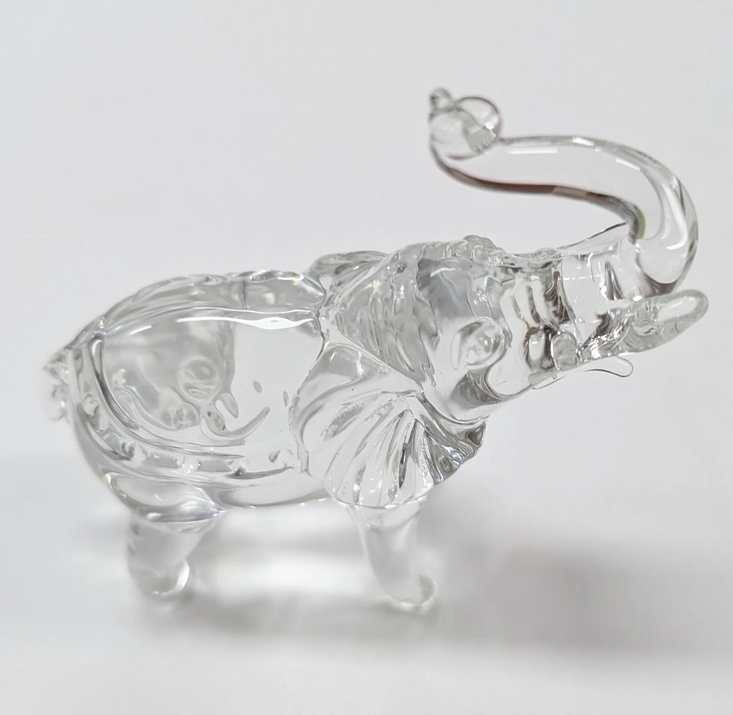 Crystal Glass Elephant Figurine - The Bookstore