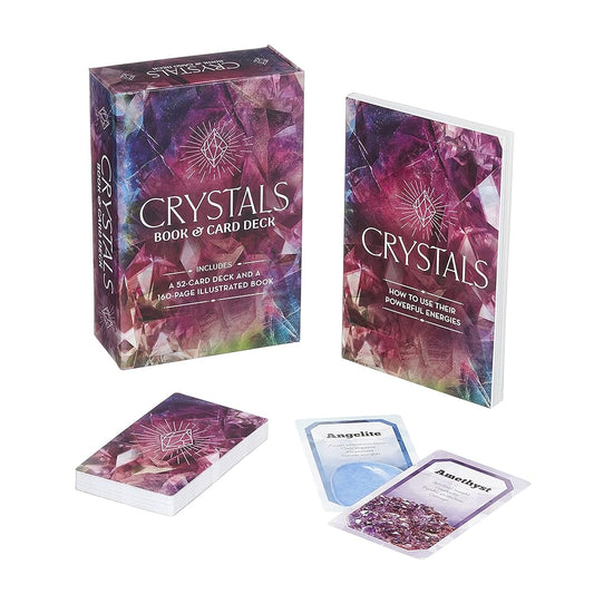 Crystals Book & Card Deck - 52 Card Deck and 160 Page Book - The Bookstore