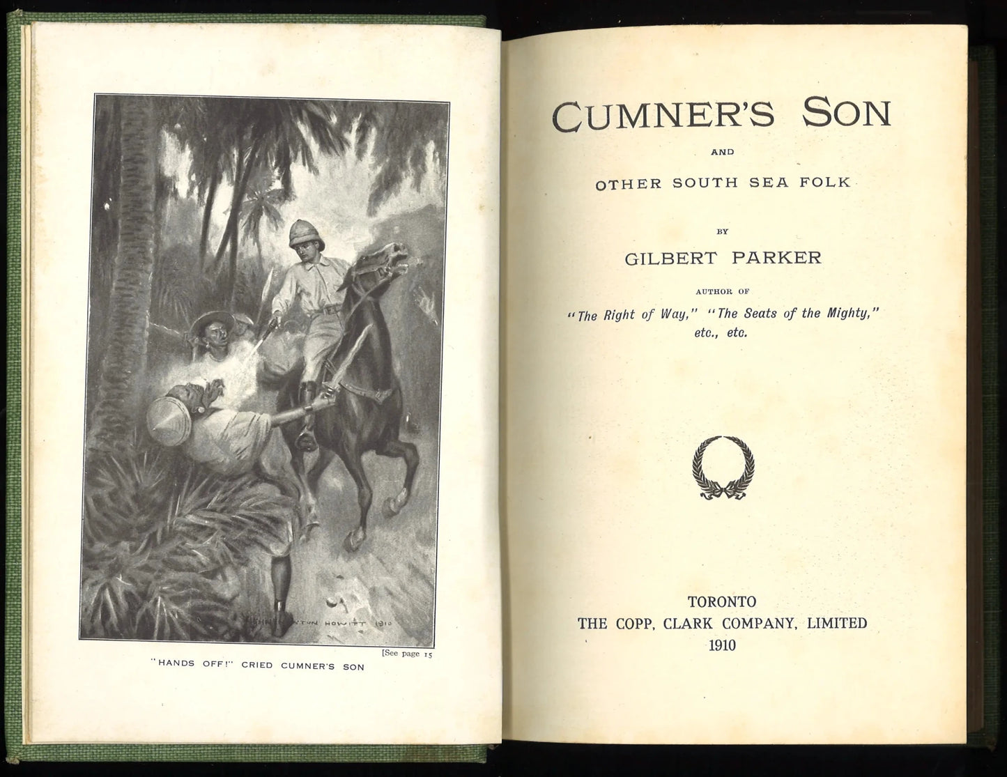 Cumner's Son and Other South Sea Folk (1910) - The Bookstore