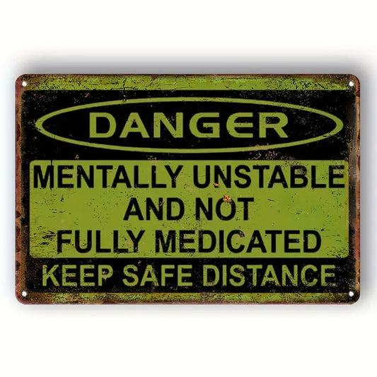 Danger - Tin (Aluminum) Sign - The Bookstore