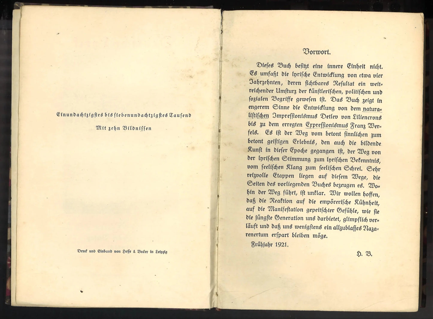 Deutsche Lyrik seit Liliencron - 1921 Edition (German) - The Bookstore