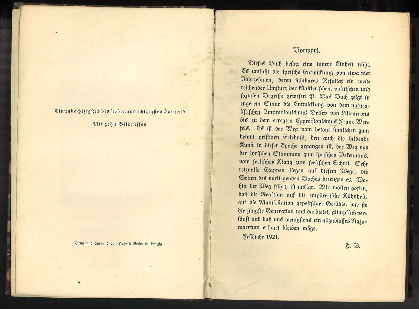 Deutsche Lyrik seit Liliencron - 1921 Edition (German)