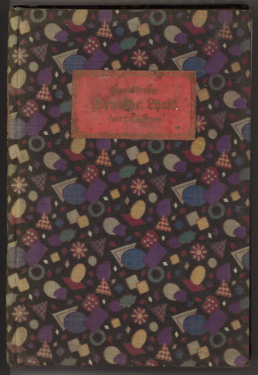 Deutsche Lyrik seit Liliencron - 1921 Edition (German)