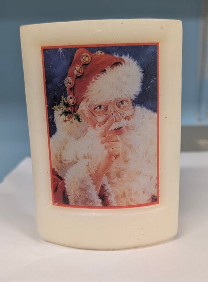 Dona Gelsinger Santa Christmas Candle - The Bookstore