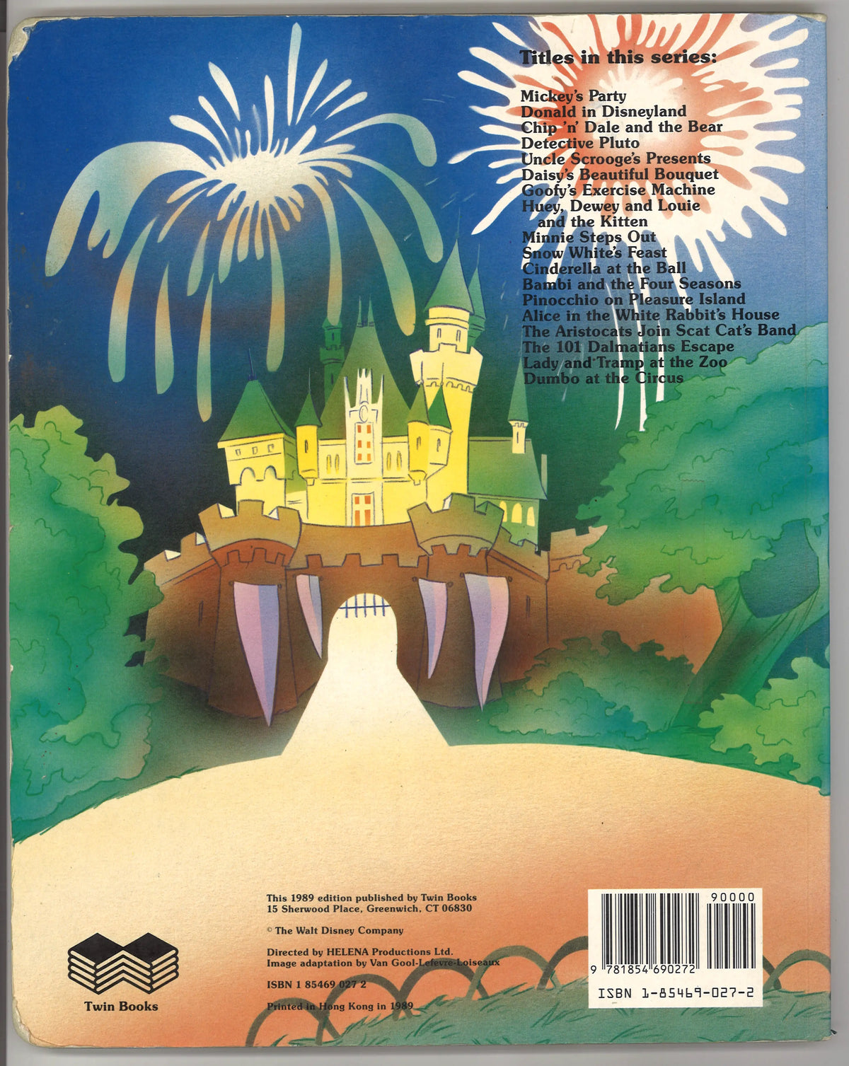 Walt Disney’s Donald in Disneyland – 1989 Twin Books Vintage Board Book