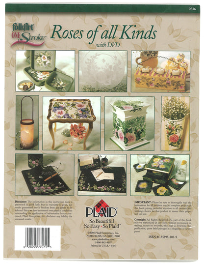 Donna Dewberry: Roses of All Kinds with DVD (FolkArt® One Stroke™ series) 9836 - The Bookstore