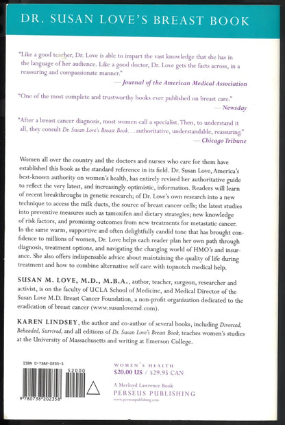 Dr. Susan Love's Breast Book - 3rd Edition - The Bookstore