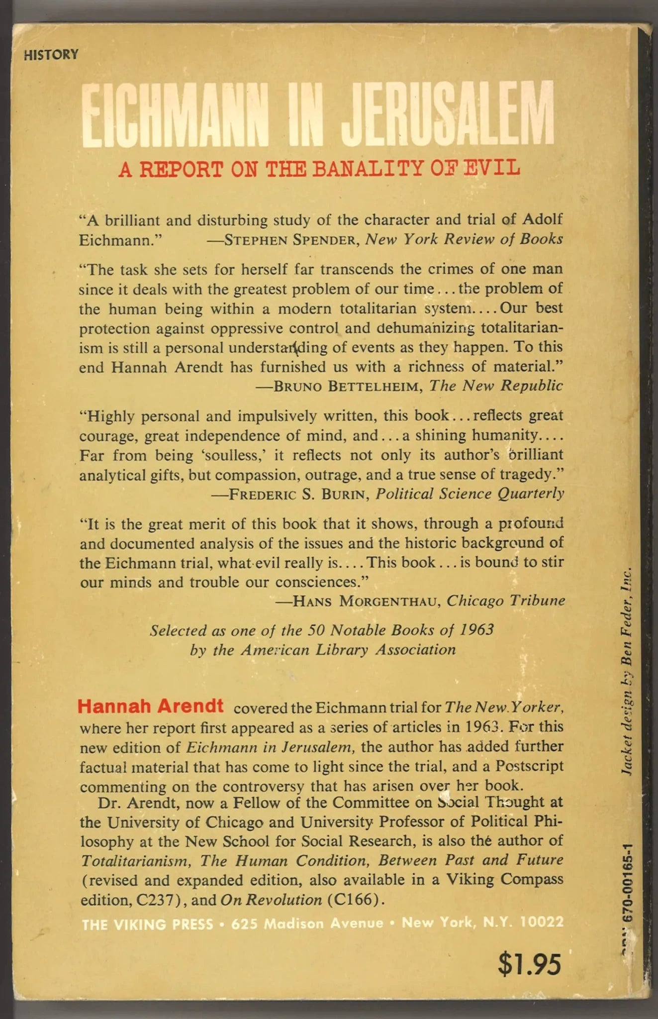 Eichmann in Jerusalem: A Report on The Banality of Evil (Revised & Enlarged Edition) - The Bookstore