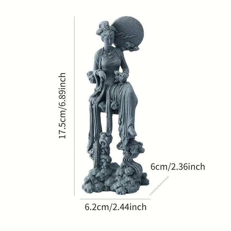 Elegant Chang'E Fairy Statue - The Bookstore