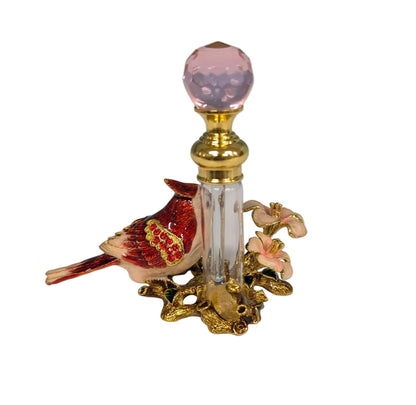 Enamel Bird Crystal Essential Oil / Perfume Bottle - The Bookstore
