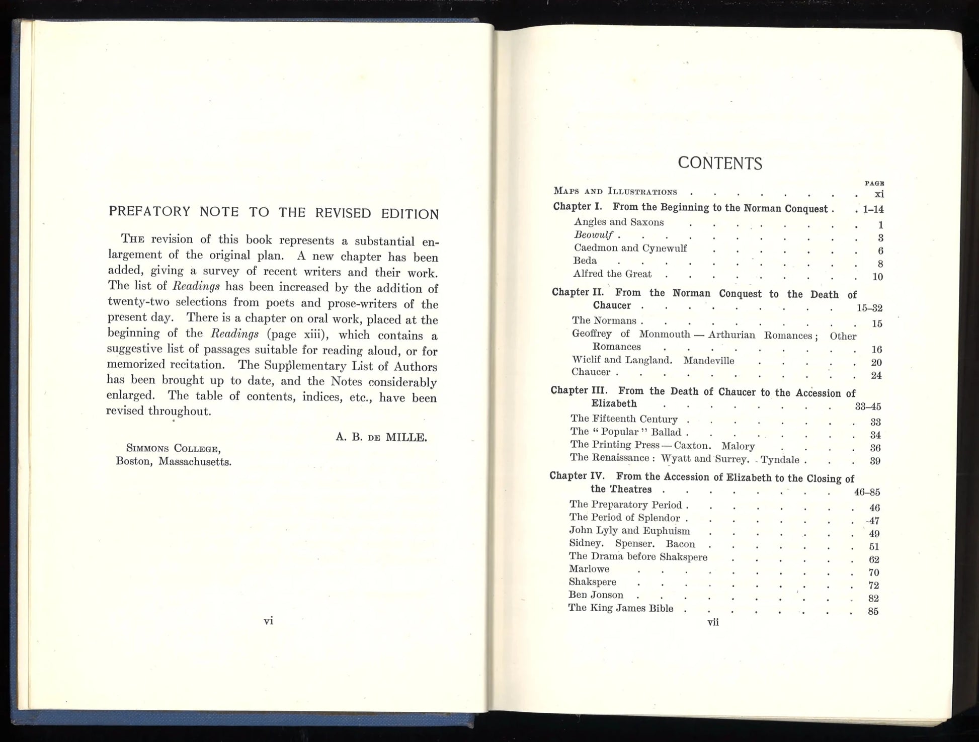 English Literature With Readings: New Edition including Recent Authors (1951) - The Bookstore