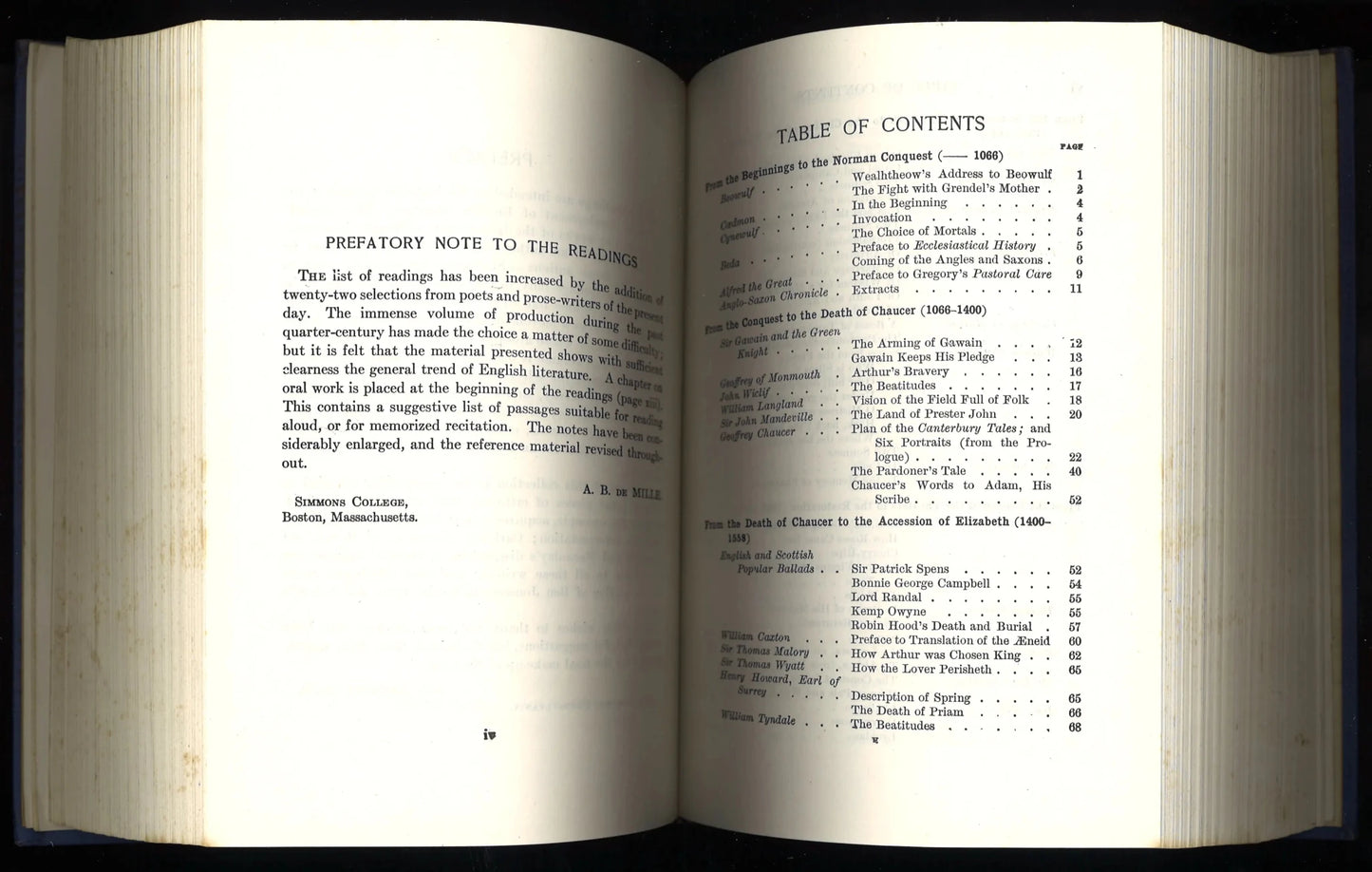 English Literature With Readings: New Edition including Recent Authors (1951) - The Bookstore
