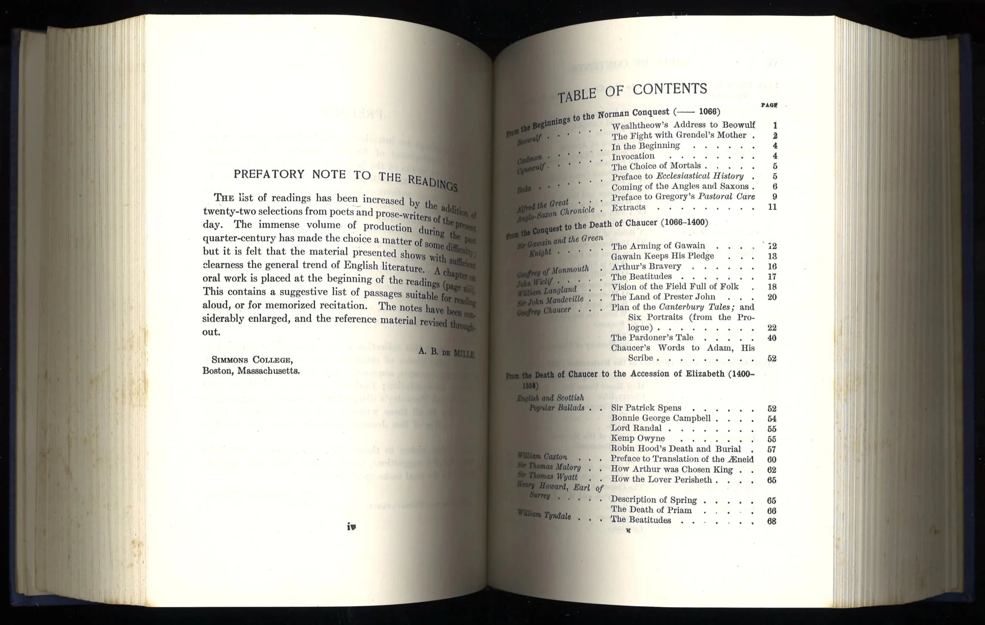 English Literature With Readings: New Edition including Recent Authors (1951) - The Bookstore