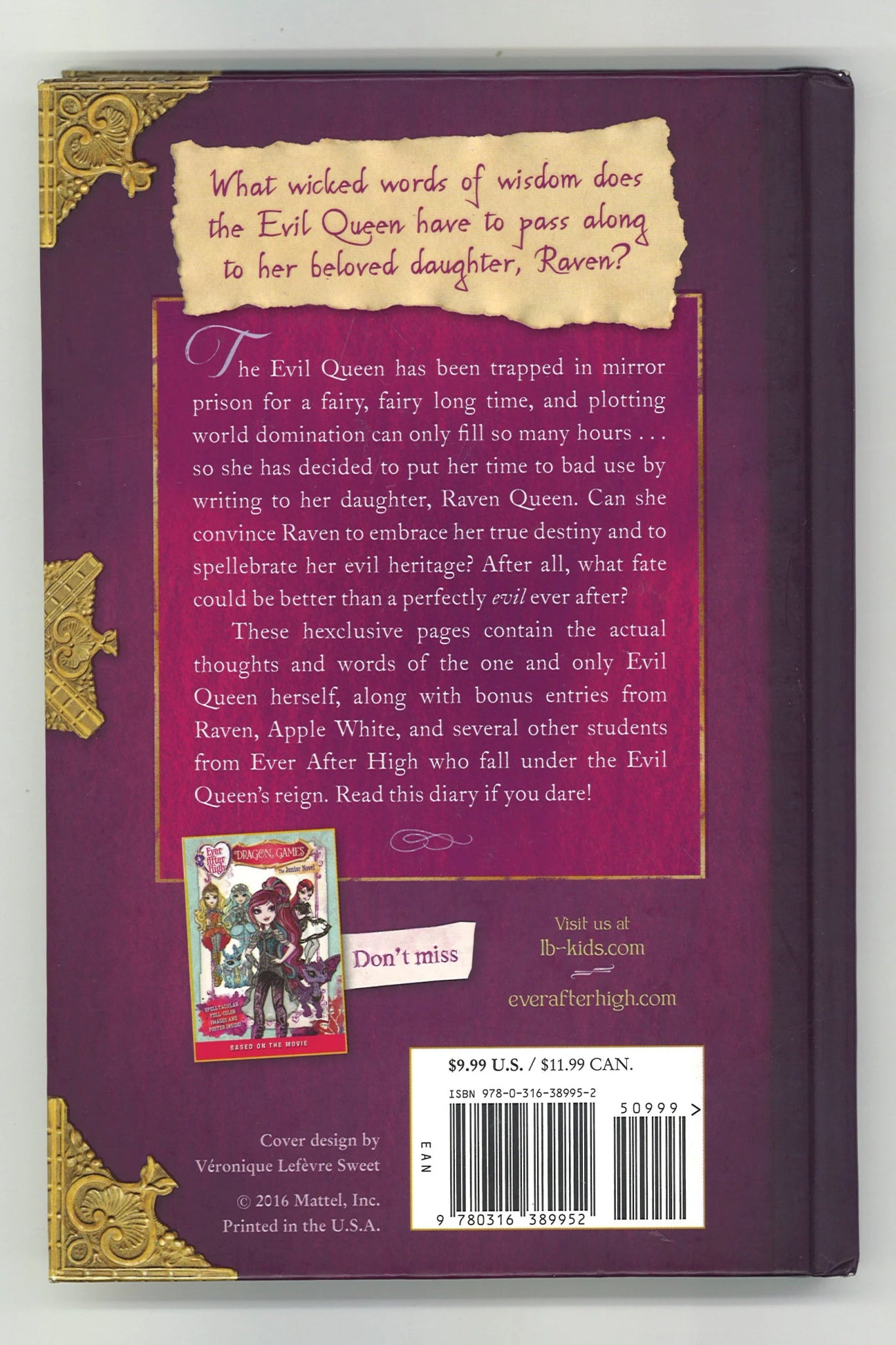 Ever After High: Diary of an Evil Queen: A Guide to Living Evilly Ever After - The Bookstore