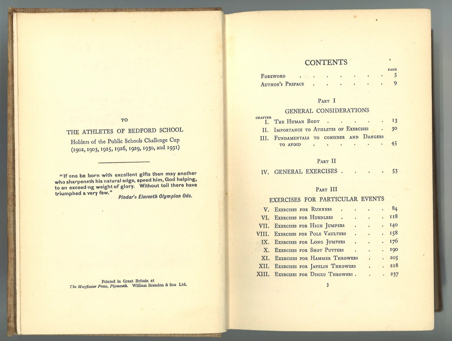Exercises for Athletes F. A. M. Webster, J. A. Heys L.S.M.