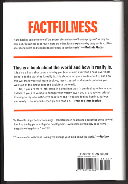 Factfulness: Ten Reasons We're Wrong About the World--and Why Things Are Better Than You Think