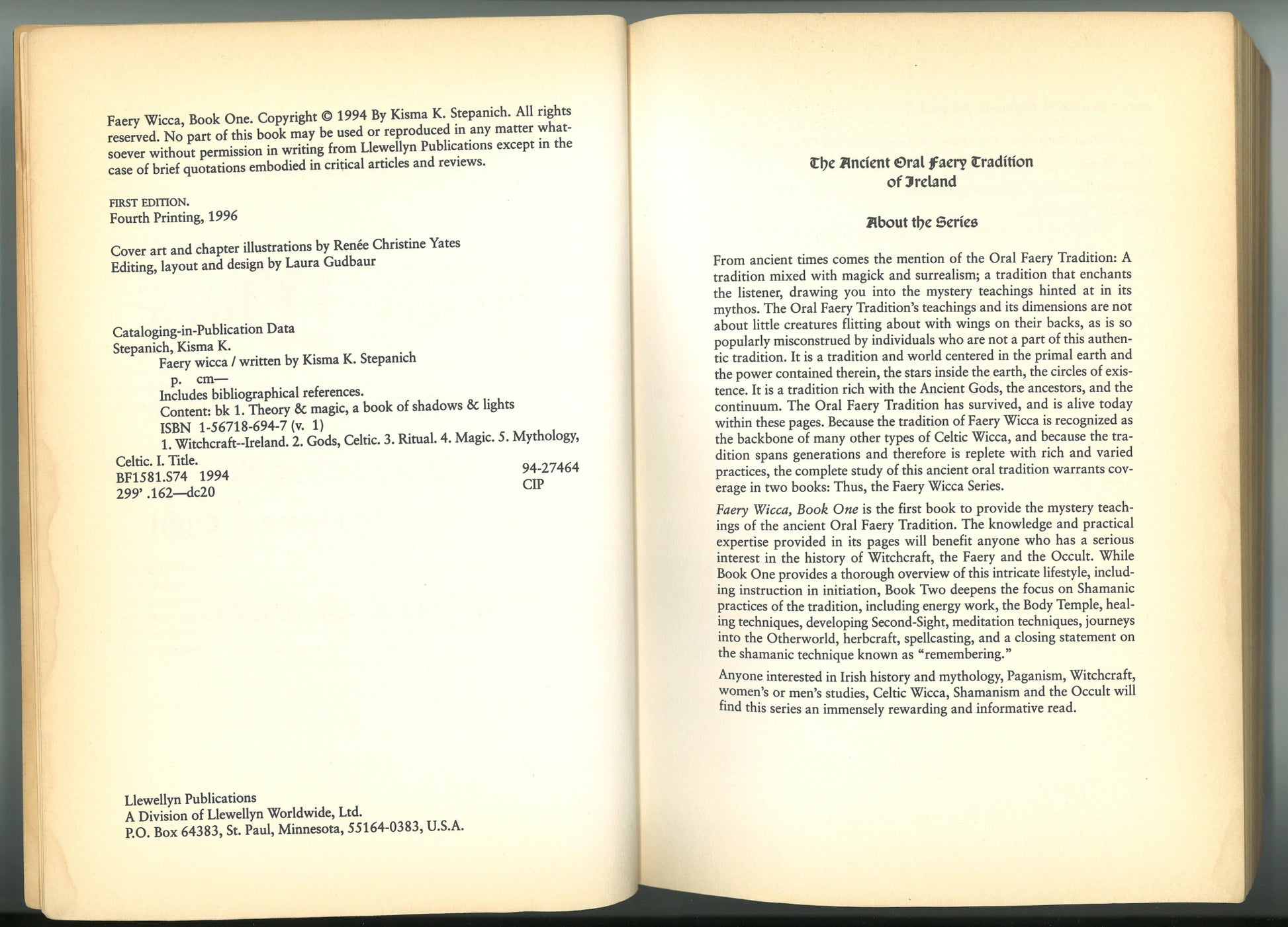 Faery Wicca, Book 1: Theory and Magick, a Book of Shadows and Lights (The Ancient Oral Faery Tradition of Ireland) - The Bookstore